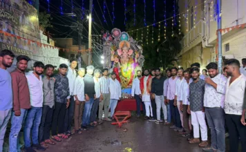 రాజీవ్ నగర్లో ఘనంగా గణేష్ నిమజ్జన వేడుకలు.. పాల్గొన్న మిరియాల ప్రీతమ్