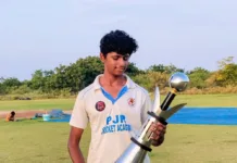 హెచ్సీఏ అండర్-16 సూపర్ లీగ్కు పీజేఆర్ క్రికెట్ అకాడమీ విద్యార్థి ఎంపిక