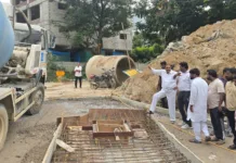 హఫీజ్పేట్లో రూ.70 లక్షలతో వరద నీటి కాలువ, సీసీ రోడ్డు పనులు