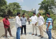 మియాపూర్లో రూ.70 లక్షలతో సీసీ రోడ్డు పనులు