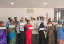 28 మంది లబ్ధిదారులకు రూ.28.03 లక్షల కల్యాణలక్ష్మి, షాదీ ముబారక్ చెక్కుల పంపిణీ