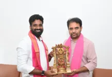 కేటీఆర్ను కలిసిన చిర్రా రవీందర్ యాదవ్