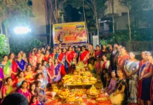 గౌతమీనగర్లో ఘనంగా సద్దుల బతుకమ్మ వేడుకలు